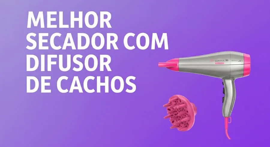 Lista dos melhores secadores de cabelo com difusor para cachos definidos