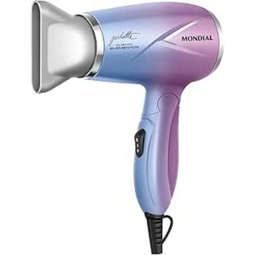 Mondial By Juliette - Secador 2000W com Difusor e Tecnologia Qu4tro Elementos para Cabelos Cacheados