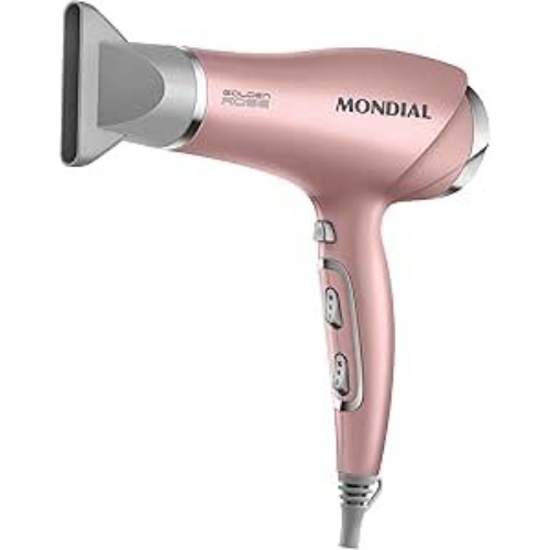 Mondial Golden Rose Travel - Secador Portátil 1200W Bivolt com Cabo Dobrável