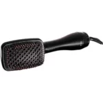 Escova secadora Philco Soft Brush preta, 1200W, com 3 temperaturas e 2 velocidades.