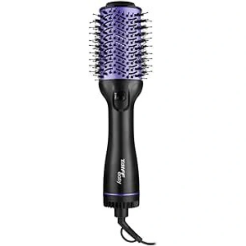 Escova secadora Taiff Easy Oval lilás, 127V, para secar, alisar, modelar e dar volume aos cabelos.
