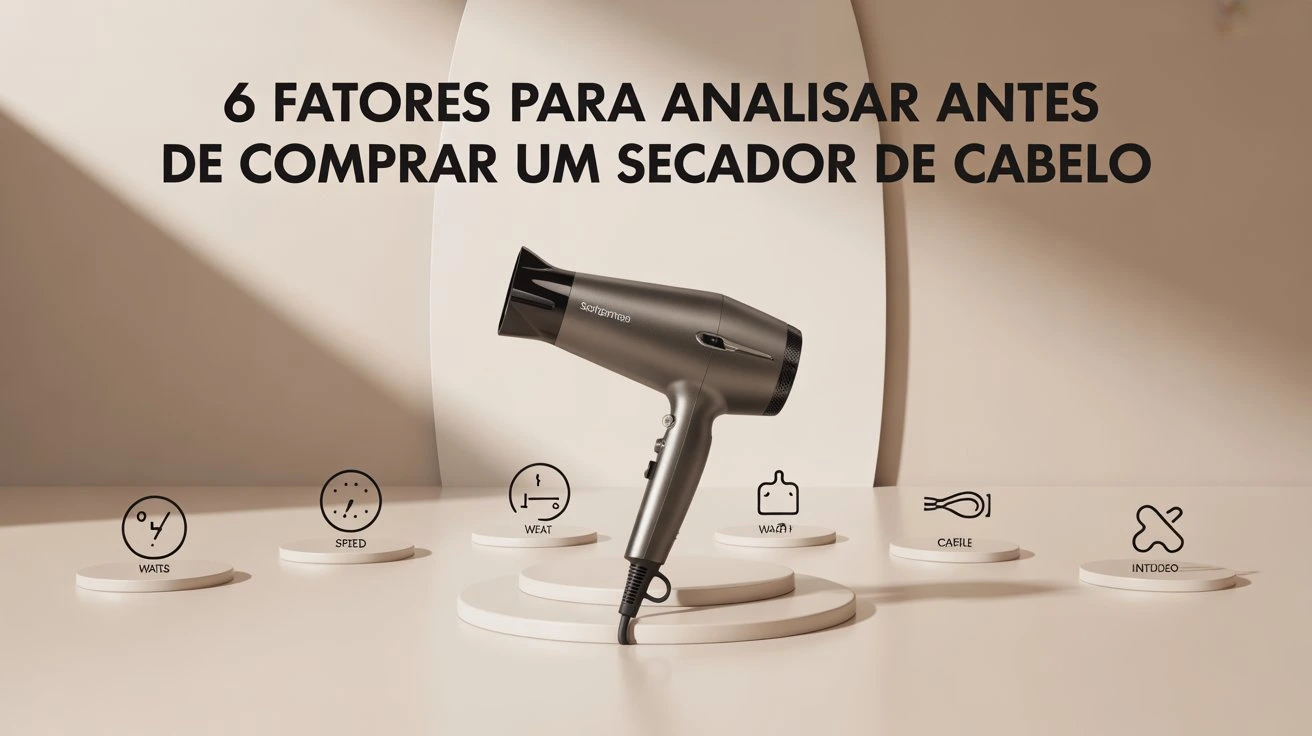 Secador de cabelo com destaques e características para serem analisadas