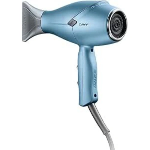 Secador de cabelo Taiff Fox Ion 3 Kompress Blue, 2200W, azul, design compacto e ergonômico.