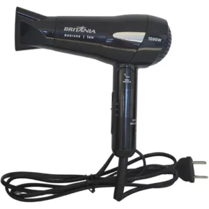 Secador de cabelo Britânia BSC1200 Íon Tourmaline na cor preta